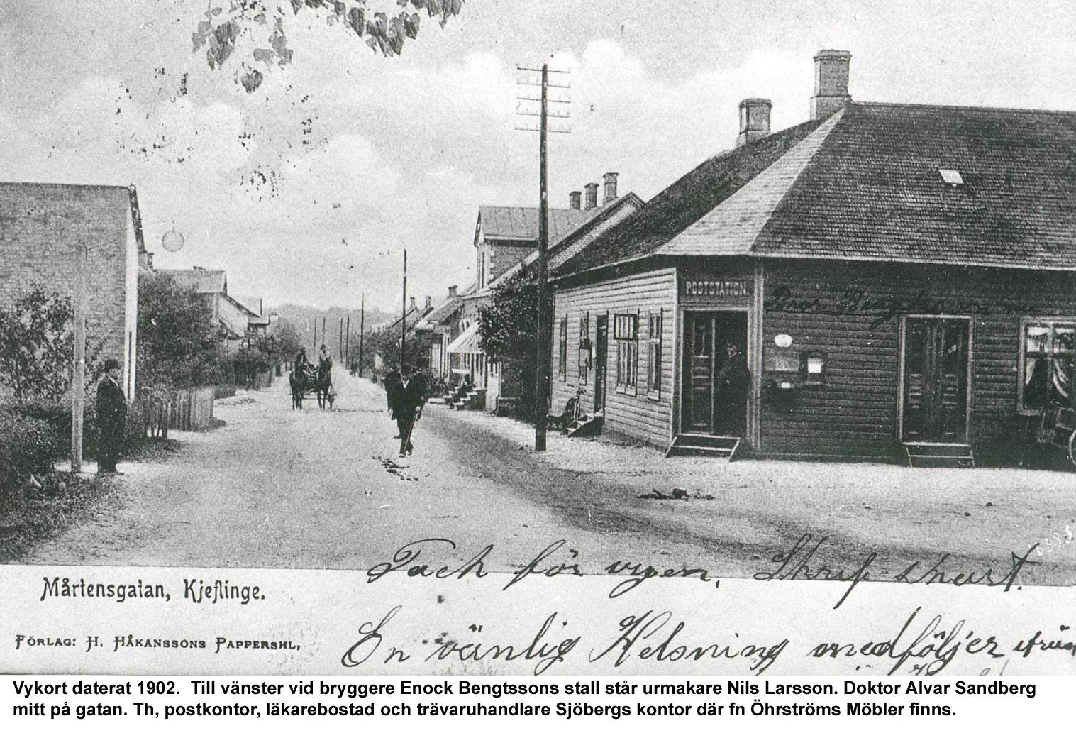 Vykort från Mårtensgatan daterat 1902.