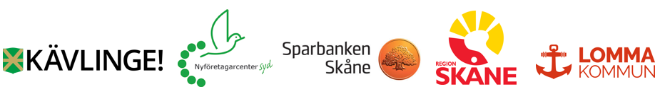 Loggorna för Kävlinge kommun, Region Skåne, Nyföretagarcenter Syd och Sparbanken Skåne
